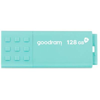 USB флеш накопитель Goodram 128GB UME3 Care Green USB 3.2 (UME3-1280CRR11) (U0605172)
