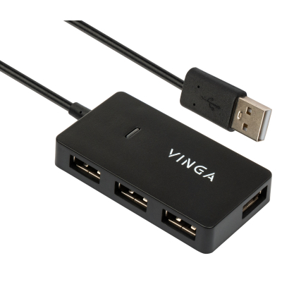 Концентратор Vinga USB2.0 to 4*USB2.0 HUB (VHA2A4) (U0546632)