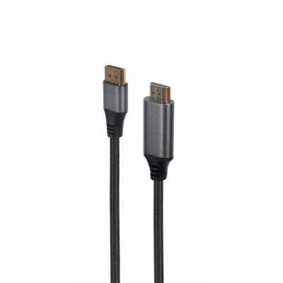 Кабель мультимедійний DisplayPort to HDMI 1.8m 4K 60Hz Cablexpert (CC-DP-HDMI-4K-6) (U0584789)