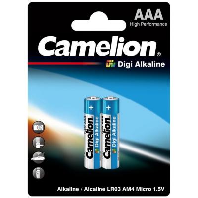 Батарейка Camelion AAA LR03 Digi Alkaline * 2 (LR03-BP2DG) (U0447176)