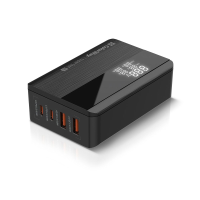 Зарядное устройство ColorWay Power Delivery (2USB-A + 2USB TYPE-C) (65W) black (CW-CHS040PD-BK) (U0751534)