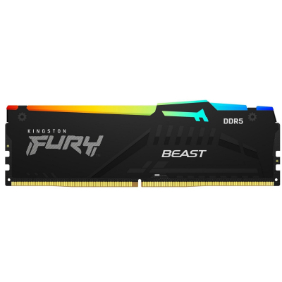 Модуль памяти для компьютера DDR5 32GB 4800 MHz Beast RGB Kingston Fury (ex.HyperX) (KF548C38BBA-32) (U0722077)