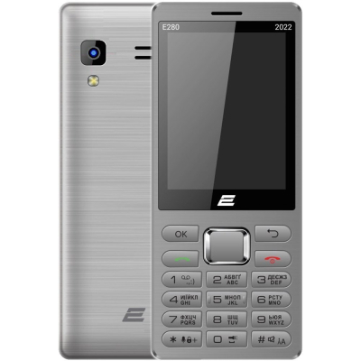Мобільний телефон 2E E280 2022 Dual SIM Silver (688130245227) (U0756313)