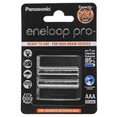 Аккумулятор Panasonic Eneloop Pro AAA 930 mAh NI-MH * 2 (BK-4HCDE/2BE) (U0229216)