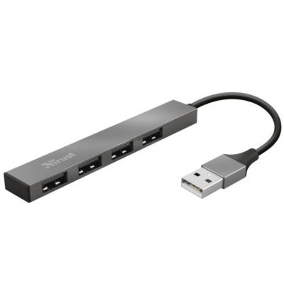 Концентратор Trust Halyx Aluminium 4-Port Mini USB Hub (23786_TRUST) (U0465908)