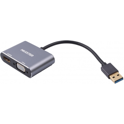 Переходник Maxxter USB to HDMI/VGA (V-AM-HDMI-VGA) (U0601235)