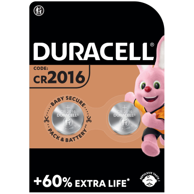 Батарейка Duracell CR 2016 / DL 2016 * 2 (5007667/5010969/5014810) (U0778914)