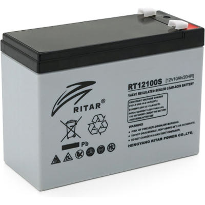 Батарея до ДБЖ Ritar AGM RT12100S, 12V-10Ah (RT12100S) (U0126170)