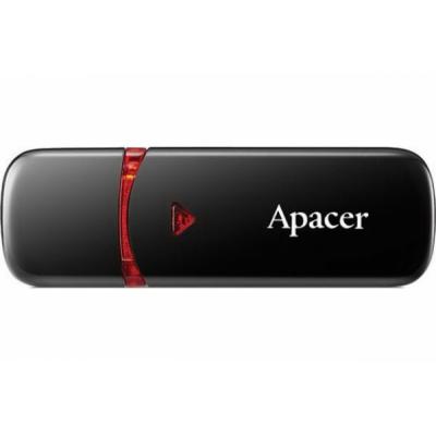 USB флеш накопичувач Apacer 64GB AH333 black USB 2.0 (AP64GAH333B-1) (U0113430)