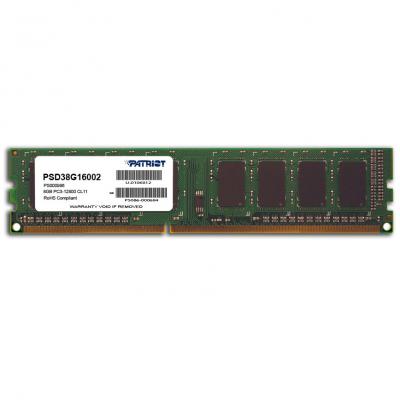 Модуль пам'яті для комп'ютера DDR3 8GB 1600 MHz Patriot (PSD38G16002) (U0121744)