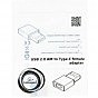 Переходник USB2.0, А-папа/C-мама Cablexpert (A-USB2-AMCF-01) (U0416454)