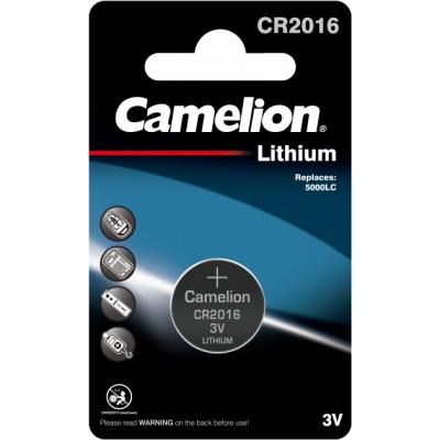 Батарейка CR 2016 Lithium * 1 Camelion (CR2016-BP1) (U0450201)