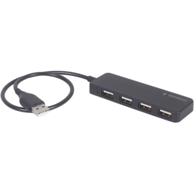Концентратор Gembird USB 2.0 4 ports black (UHB-U2P4-06) (U0792383)