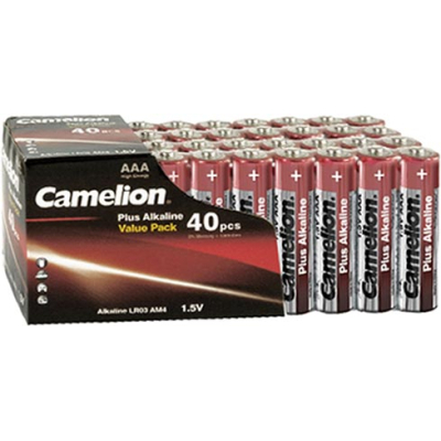 Батарейка Camelion AAA Plus Alkaline LR03 * 40 (LR03-SP40) (U0831878)