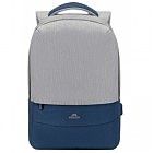Рюкзак для ноутбука RivaCase 15.6» 7562 Anti-theft, water-repellent, Grey / Dark Blue (7562Grey/DarkBlue)