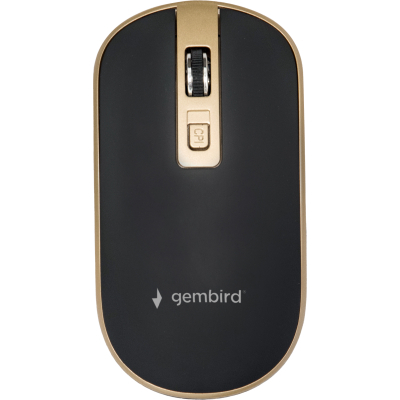Мишка Gembird MUSW-4B-06-BG Wireless Black-Gold (MUSW-4B-06-BG) (U0744634)