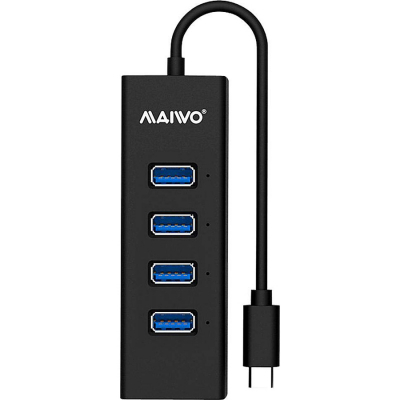 Концентратор Maiwo USB Type-C to 4х USB3.0 cable 15 cm (KH304C) (U0641791)