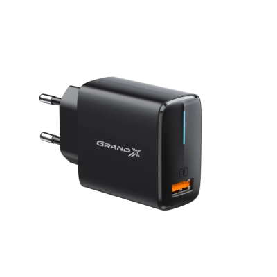 Зарядное устройство Grand-X Quick Charge QС3.0 3.6V-6.5V 3A, 6.5V-9V 2A, 9V-12V 1.5A USB (CH-550B) (U0228069)