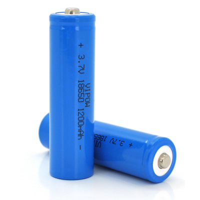 Акумулятор 18650 Li-Ion ICR18650 TipTop, 1200mAh, 3.7V, Blue Vipow (ICR18650-1200mAhTT) (U0609993)