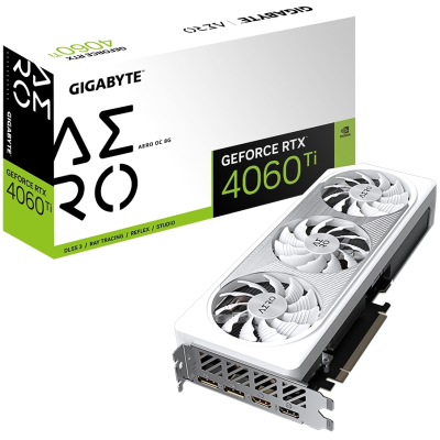 Видеокарта GIGABYTE GeForce RTX4060Ti 8Gb AERO OC (GV-N406TAERO OC-8GD) (U0817334)