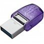 USB флеш накопичувач Kingston 256GB DataTraveler microDuo 3C USB 3.2/Type C (DTDUO3CG3/256GB) (U0654226)