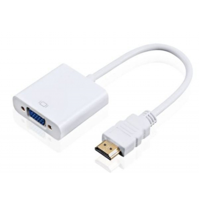 Перехідник HDMI M to VGA F (з кабелями аудіо і живлення від USB) ST-Lab (U-990 white) (U0641697)