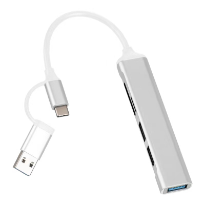 Концентратор Dynamode 5-in-1 USB Type-C/Type-A to 1хUSB3.0, 2xUSB 2.0, card-reader SD/MicroSD (DM-UH-518) (U0860832)