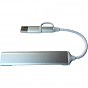 Концентратор Dynamode 5-in-1 USB Type-C/Type-A to 1хUSB3.0, 2xUSB 2.0, card-reader SD/MicroSD (DM-UH-518) (U0860832)