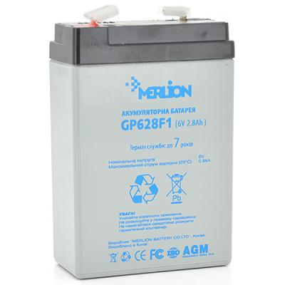 Батарея до ДБЖ Merlion MERLION AGM GP628F1 6 V-2,8Ah (GP628F1) (U0363222)