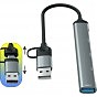 Концентратор Dynamode 5-in-1 USB Type-C/Type-A to 1хUSB3.0, 2xUSB 2.0, card-reader SD/MicroSD (DM-UH-514) (U0860833)