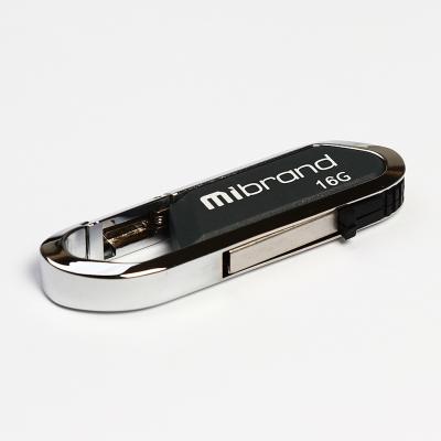 USB флеш накопитель Mibrand 16GB Aligator Grey USB 2.0 (MI2.0/AL16U7G) (U0534494)
