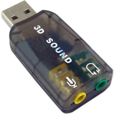 Звуковая плата Dynamode USB 6(5.1) 3D RTL dark gray (USB-SOUNDCARD2.0 black) (U0826448)