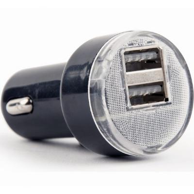 Зарядное устройство EnerGenie USB 2.1A black (EG-U2C2A-CAR-02) (U0496819)