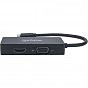 Концентратор Intracom USB3.1 Type-C to HDMI/DVI-I/VGA Black Manhattan (152983) (U0806730)