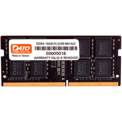 Модуль памяти для ноутбука SoDIMM DDR4 16GB 3200 MHz Dato (DT16G4DSDND32) (U0874178)