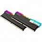 Модуль памяти для компьютера DDR4 16GB (2x8GB) 3600 MHz RGB X2 Series Black eXceleram (ERX2B416369AD) (U0494514)