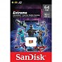 Карта памяти SanDisk 64GB microSDXC UHS-I U3 V30 A2 Extreme (SDSQXAH-064G-GN6GN) (U0722215)