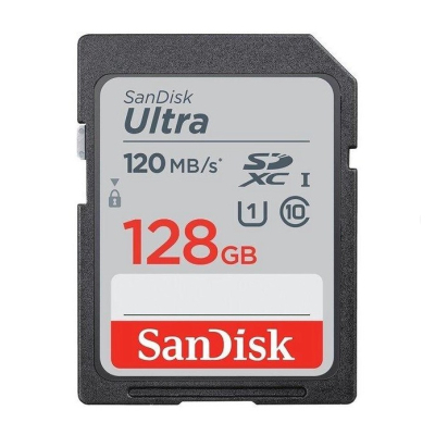 Карта памяти SanDisk 128GB SD class 10 UHS-I Extreme Ultra (SDSDUNB-128G-GN6IN) (U0862957)