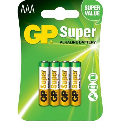 Батарейка Gp AAA LR3 Super Alcaline * 4 (24A-U4 / 4891199000058) (ET09353)