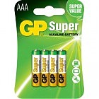 Батарейка Gp AAA LR3 Super Alcaline * 4 (24A-U4 / 4891199000058)