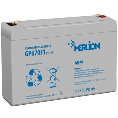 Батарея до ДБЖ Merlion 6V-7Ah (GP670F1) (U0283696)