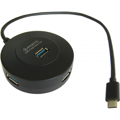 Концентратор Maiwo USB 3.1 Type-C — 4 port USB 3.0 Type-А, cable 30 cm (KH304) (U0641793)