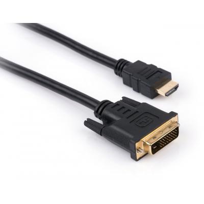 Кабель мультимедійний HDMI to DVI 24+1 1.8m Vinga (VCPHDMIDVI1.8) (U0381731)