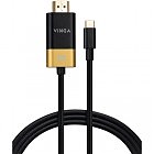 Кабель мультимедийный USB-C to HDMI 1.5m v2.1 8K60Hz Gold plated Vinga (VCPVCCH2115)