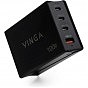 Зарядний пристрій Vinga GaN 100W PD+QC 3C1A ports 1.0m Wired Charger (VCPCH100CB) (U0836073)