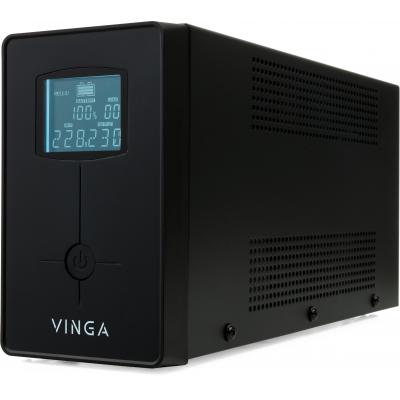 Источник бесперебойного питания Vinga LCD 600VA metal case with USB (VPC-600MU) (U0272886)