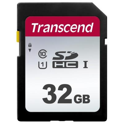 Карта пам'яті Transcend 32GB SDHC class 10 UHS-I U1 (TS32GSDC300S) (U0309097)