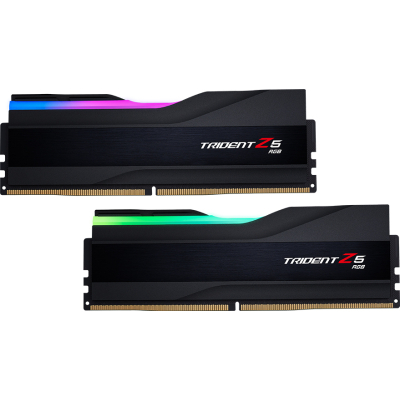 Модуль памяти для компьютера DDR5 48GB (2x24GB) 6400 MHz Trident Z5 RGB Black G.Skill (F5-6400J3239F24GX2-TZ5RK) (U0862722)
