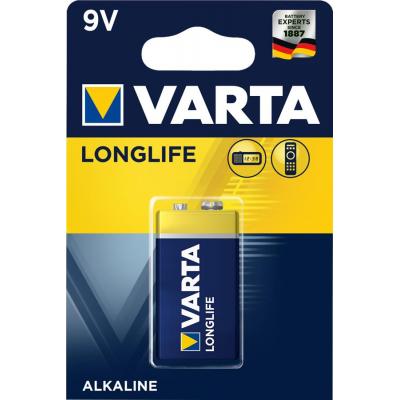 Батарейка Varta Longlife 9V 6LR61 (04122101411) (ET07741)