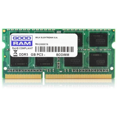 Модуль пам'яті для ноутбука SoDIMM DDR3L 8GB 1600 MHz Goodram (GR1600S3V64L11/8G) (U0097856)